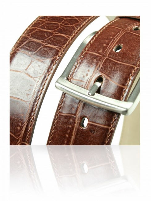 Ремень Унисекс 3007/40/Croco.Maron